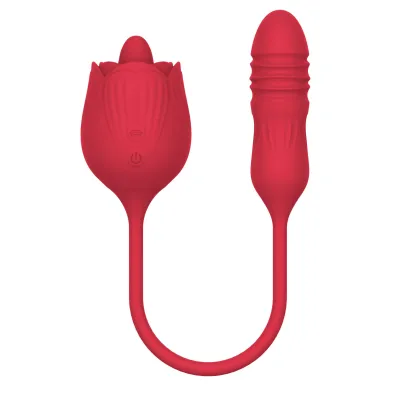 Voodoo Beso Tongue N Cheek Rose Red