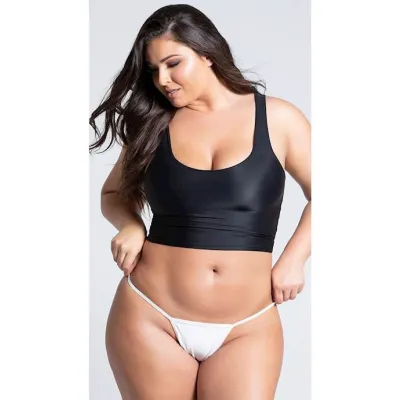 Allure Low Rise Jacinda Thong White Os xl