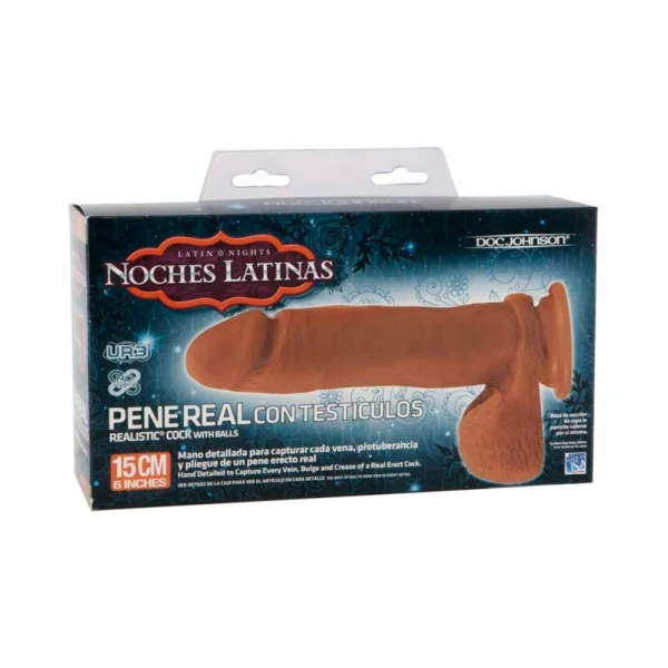 Noches Latinas 6 inches UR3 Realistic Cock Tan Dildo — image 6 of 6