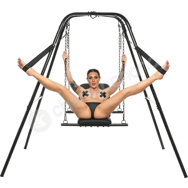 Master Series Throne Adjustable Sex Sling With Stand