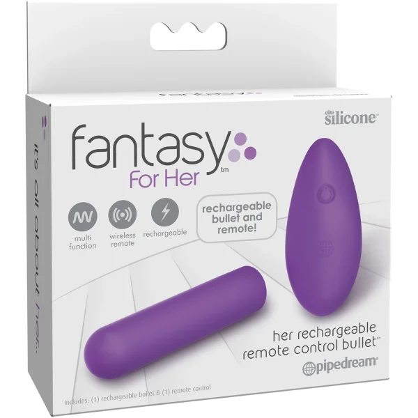 Fantasy For Her Silicone Rechargeable Remote Control Bullet Vibrator
