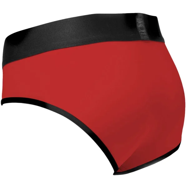 SpareParts Tomboi Harness Briefs - Red Pepper, Small 28" - 34"