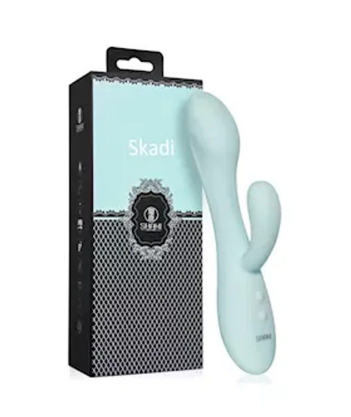 Skadi Rabbit Vibrator - Green - 6.2 Inch — image 3 of 4