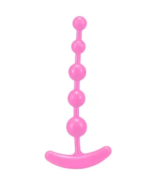 Pure Anal Bead Chain - Pink - 7 Inch — image 2 of 2