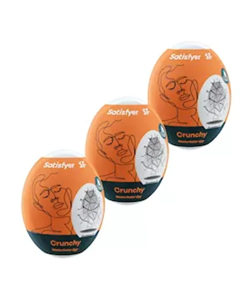Satisfyer Masturbator Eggs - Set Of 3 - Crunchy — image 4 of 4
