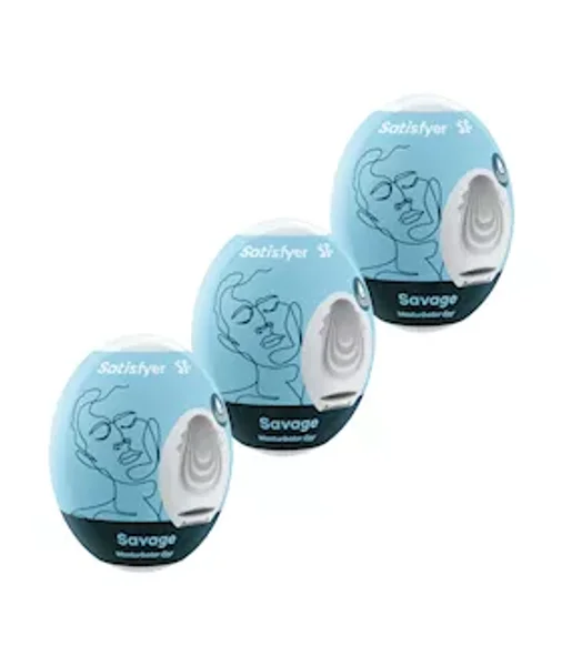 Satisfyer Masturbator Eggs - Set Of 3 - Savage — image 4 of 4