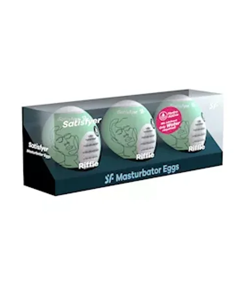 Satisfyer Masturbator Eggs - Set Of 3 - Riffle — image 2 of 3