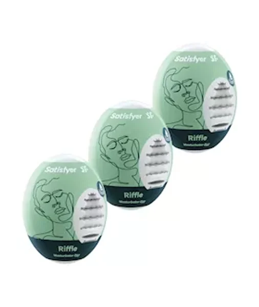 Satisfyer Masturbator Eggs - Set Of 3 - Riffle — image 3 of 3