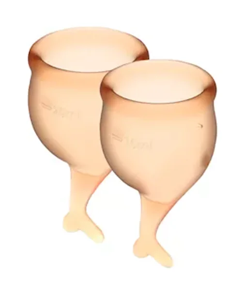 Satisfyer Feel Secure Menstrual Cup - Orange — image 4 of 5