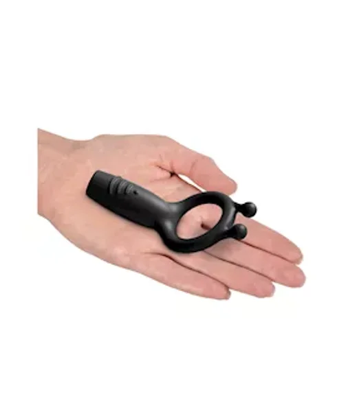 Control By Sir Richard Vibrating Silicone Super C-ring - Black - O/s — image 6 of 6