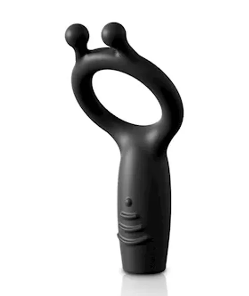 Control By Sir Richard Vibrating Silicone Super C-ring - Black - O/s — image 5 of 6