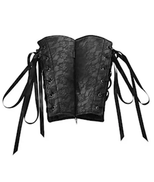 Lace Corset Arm Cuffs - Black — image 3 of 4