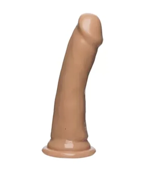 The D - Slim D Dildo - Tan - 6 Inch — image 5 of 8