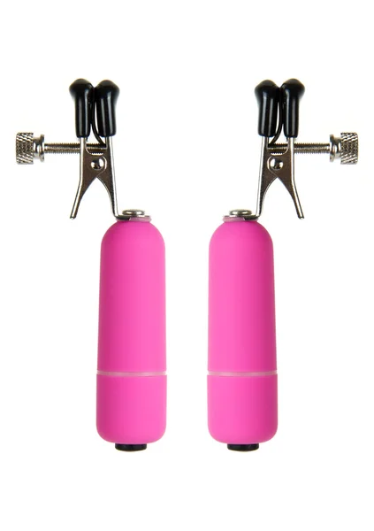 Vibrating Nipple Clamps - Pink - — image 4 of 5