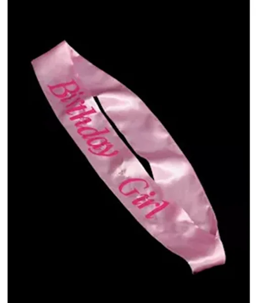 Flashing Birthday Girl Sash — image 2 of 2