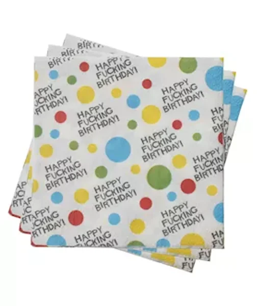 X-rated Birthday Napkins 2 Ply — image 2 of 2