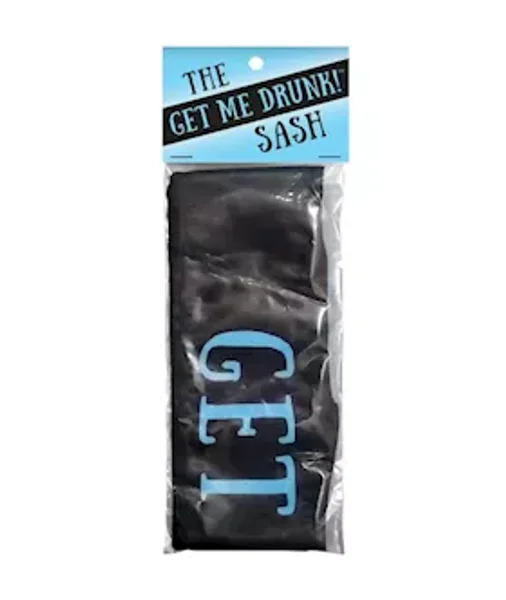 Get Me Drunk Sash - Black — image 2 of 2