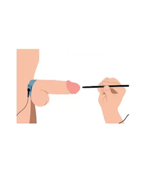 Amplifier Cock & Ball Strap With Penis Stim - Blue — image 8 of 8