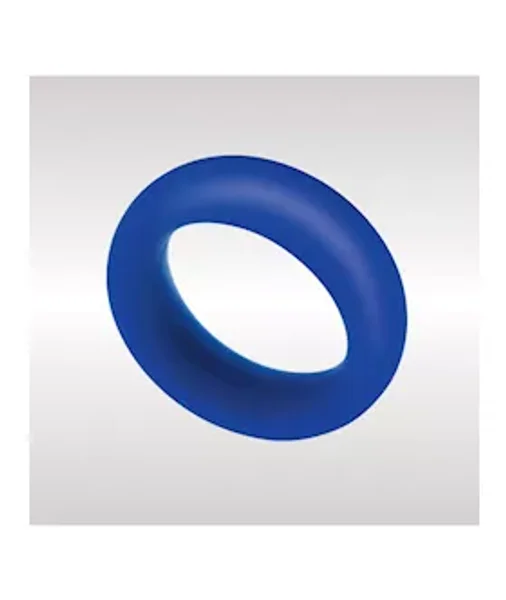 Extra Thick Silicone Cock Ring - Blue — image 3 of 4