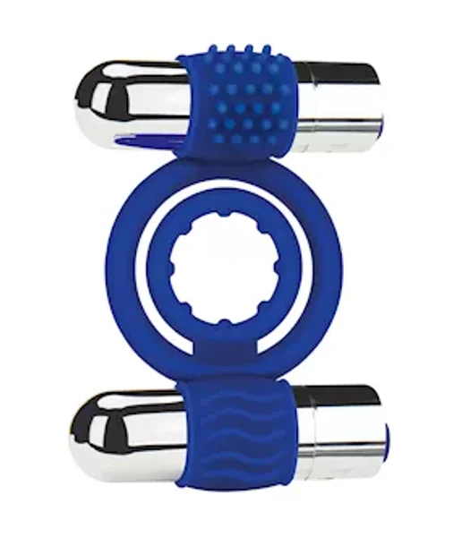 Zolo Duo Vibrating C-ring - Blue - 1.5 Inch — image 3 of 4
