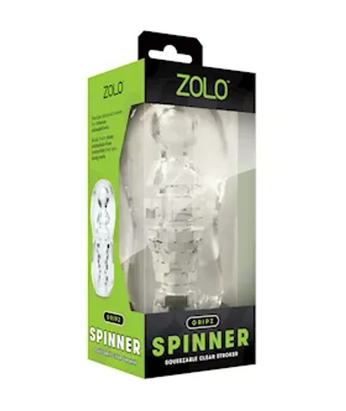 Zolo Gripz Spinner Stroker - Clear - 5.5 Inch — image 4 of 4