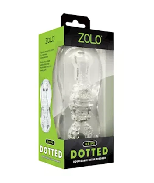 Zolo Gripz Dotted Stroker - Clear - 5.5 Inch — image 4 of 4