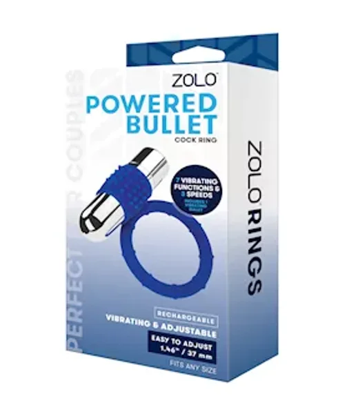 Zolo Rechargeable Vibrating Cock Ring - Black - 1 Inch — image 4 of 4