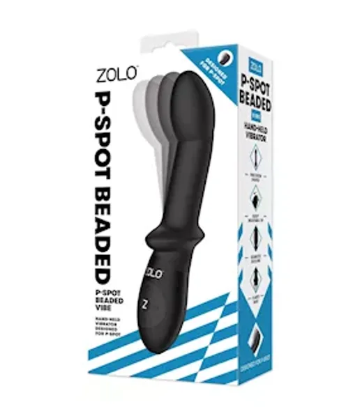 Zolo Rotating Beads P-spot Vibe - Black - 8 Inch — image 6 of 6