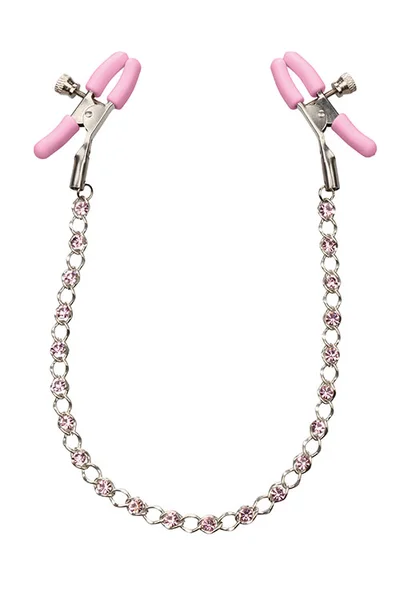 California Exotic Nipple Play Adjustable Nipple Clamps with Crystal Chain — image 8 of 10