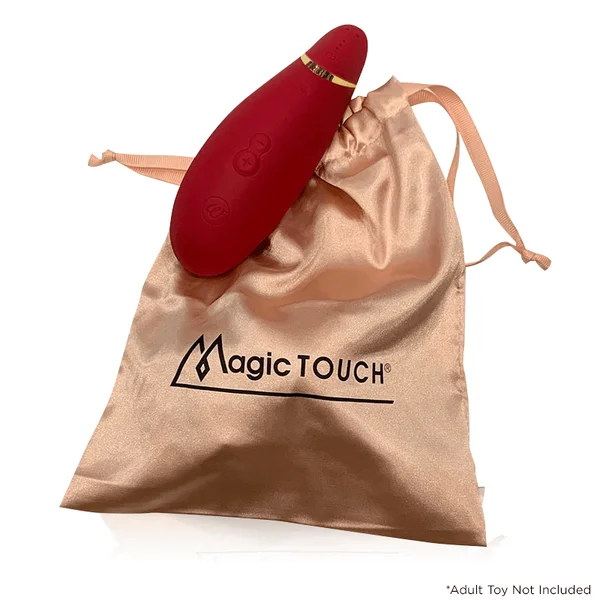 Magic Touch Adult Toy Pouch - Satin Pink — image 6 of 6