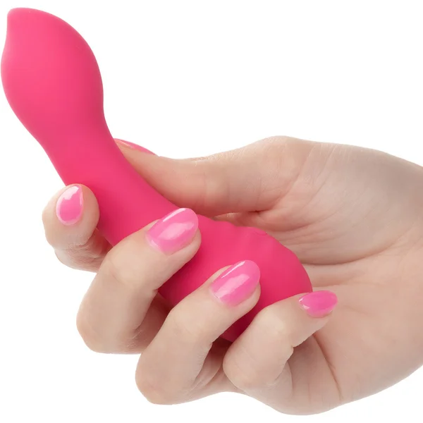 Liquid Silicone Pixies Teaser Rechargeable Waterproof Vibrator By CalExotics - Pink — image 20 of 25