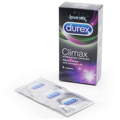 Durex Climax Ribbed and Dotted Condoms 6 Pack