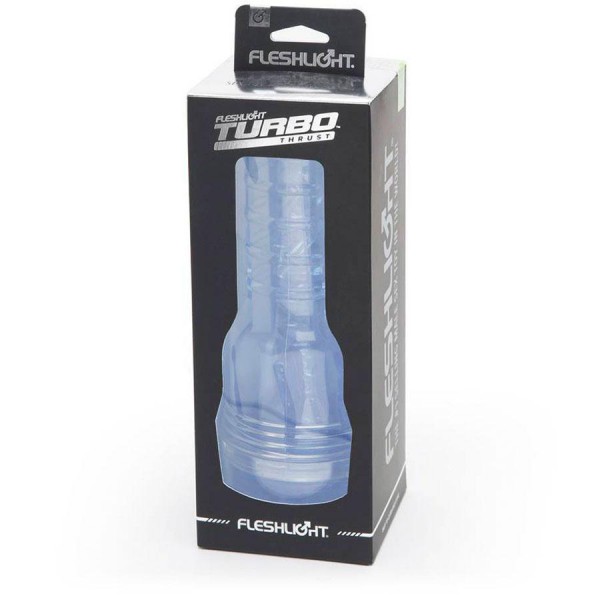Fleshlight Turbo Thrust Blue Ice Masturbator | Blow Job Simulator for Men