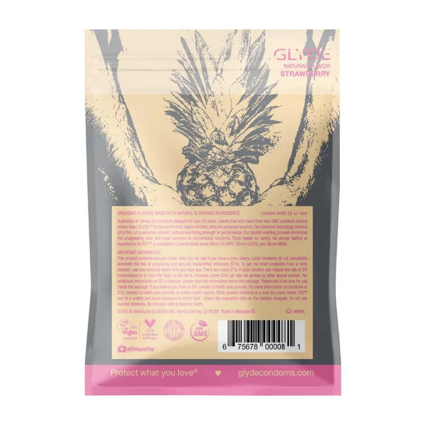 Strawberry Flavored Condoms by Glyde ???? — image 21 of 21