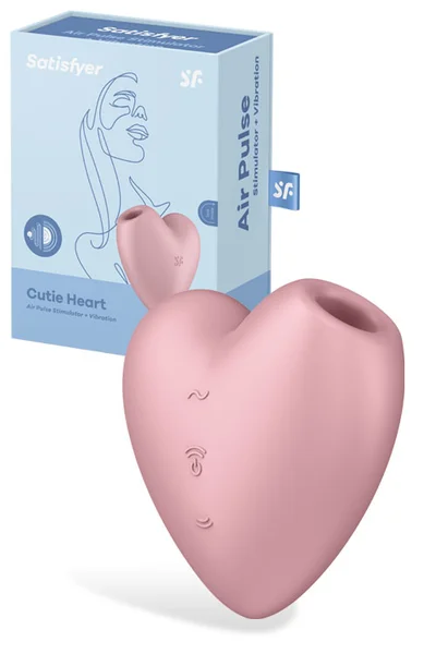 Satisfyer Cutie Heart Clitoral Stimulator with Air Pulse & Vibration — image 13 of 15