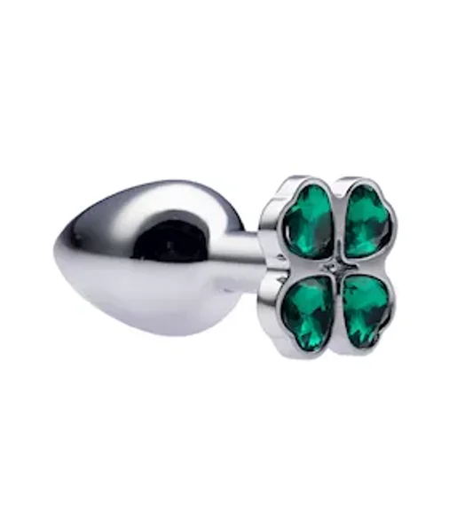 Kink Range Flower Gem Butt Plug - 2.8 Inch - Green - Small — image 2 of 2