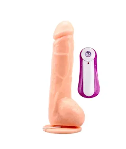 Jeff Stryker Vibrating Dildo - Flesh - 8.9 Inch — image 3 of 4