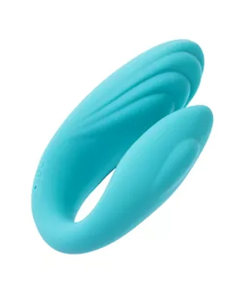 Share Satisfaction Gaia Remote Controlled Couples Vibrator - Teal — image 7 of 10