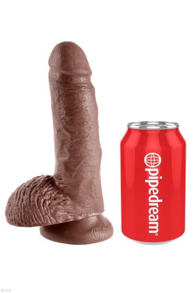 Pipedream Realistic 7" Suction Cup Dong with Balls