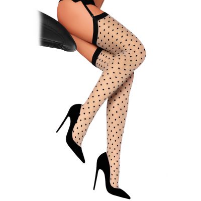 Corsetti Kreine 20 DEN Beige Stockings Small