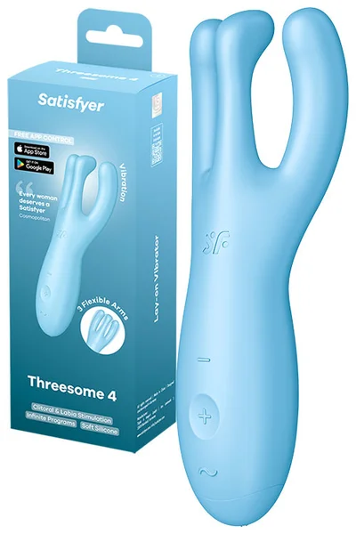 Satisfyer Threesome 4 Rechargeable Clitoral Vibrator with Connect App — image 13 of 24