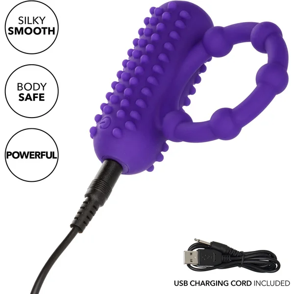 Silicone Rechargeable 5 Bead Maximus Vibrating Cock Ring By CalExotics — image 24 of 25