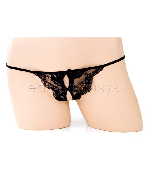 Lace crotchless panty — image 8 of 17