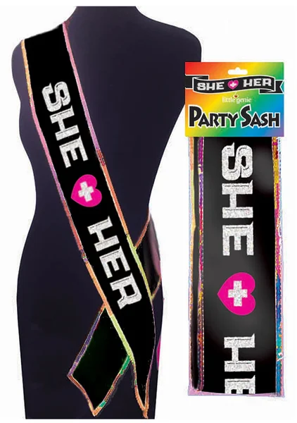 She + Her Party Sash — image 2 of 2