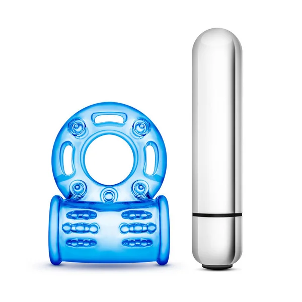 Stay Hard 10 Function Vibrating Bull Ring Blue — image 19 of 24