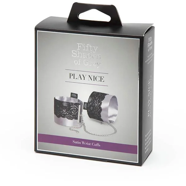 Fifty Shades - Play Nice Satin Wrist Cuffs — image 5 of 6