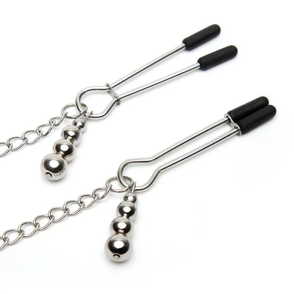 Fifty Shades - Play Nice Satin Collar &amp; Nip Clamps — image 8 of 10