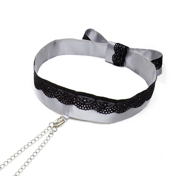 Fifty Shades - Play Nice Satin Collar &amp; Nip Clamps — image 9 of 10