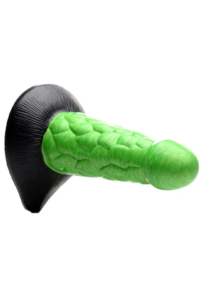 Creature Cocks Radioactive Reptile - 7.5" Thick Scaly Silicone Dildo — image 9 of 10