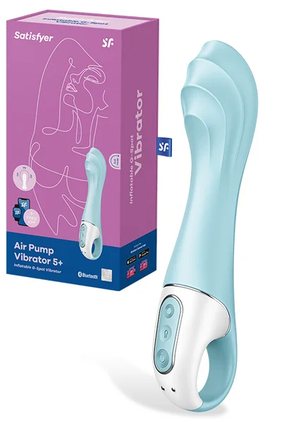 Satisfyer Air Pump 5 8" Inflatable G-Spot Vibrator with App Control — image 6 of 10
